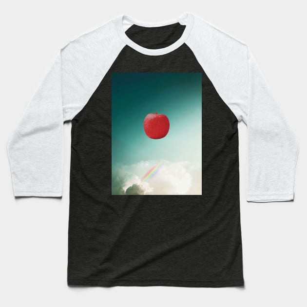 Apple Baseball T-Shirt by SilentSpace